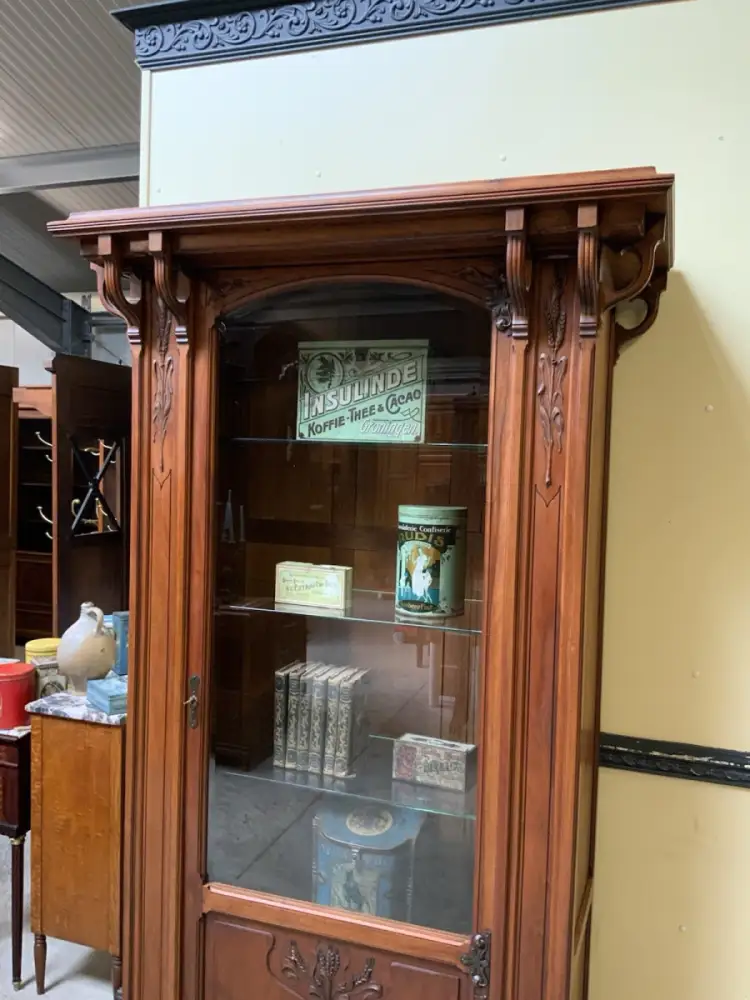 Antik - Vitrine - Jugendstil - Art Nouveau 