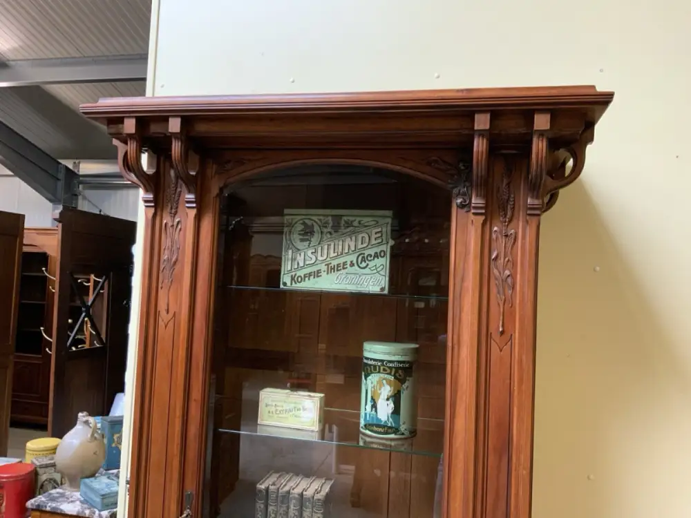Antik - Vitrine - Jugendstil - Art Nouveau 