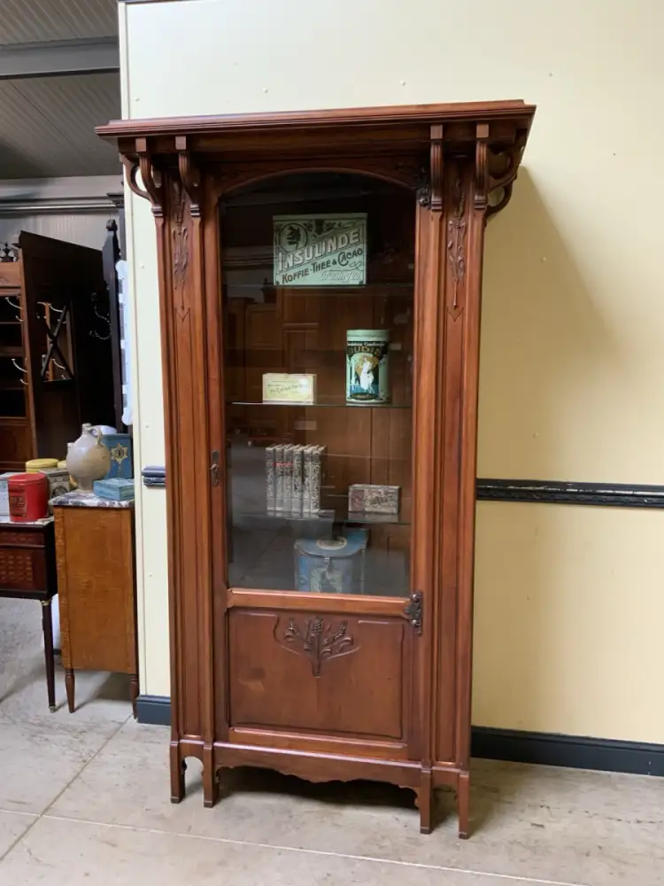 Antik - Vitrine - Jugendstil - Art Nouveau 