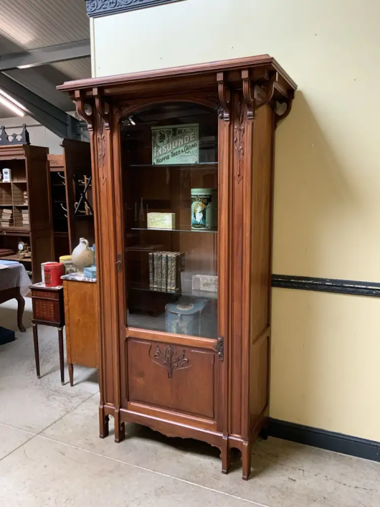 Antik - Vitrine - Jugendstil - Art Nouveau 