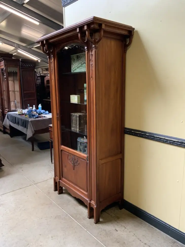 Antik - Vitrine - Jugendstil - Art Nouveau 