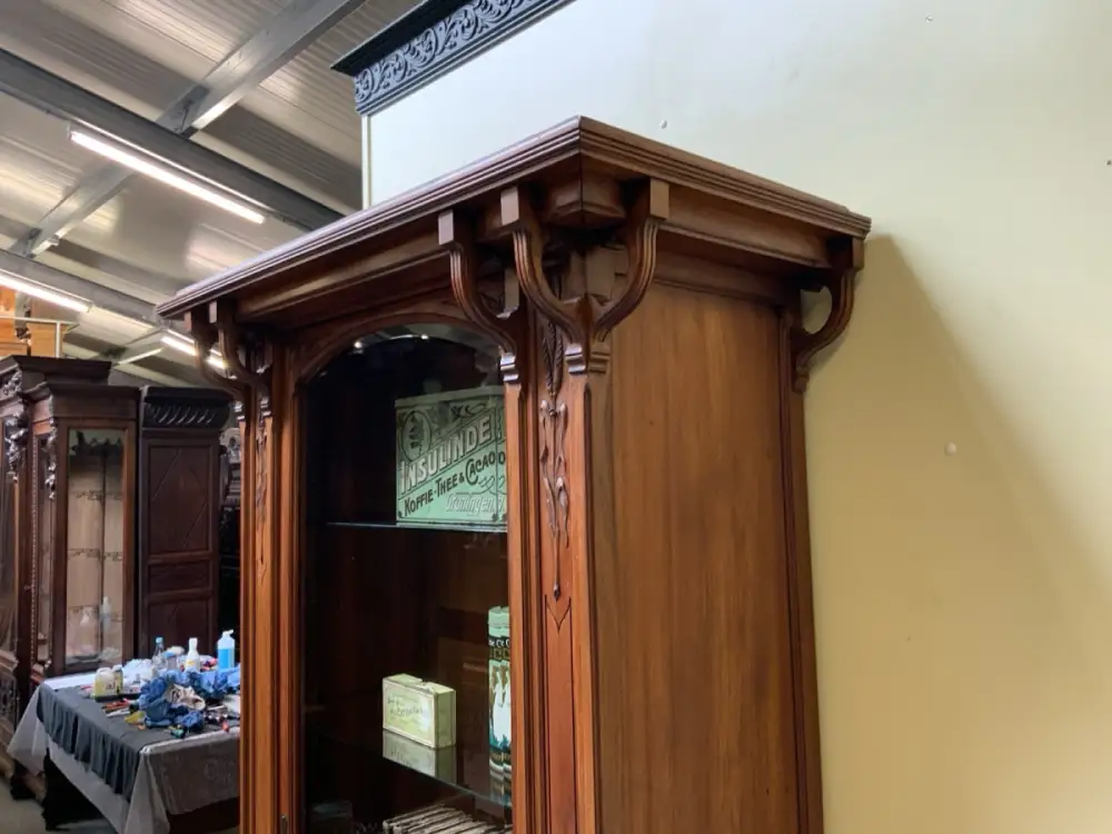 Antik - Vitrine - Jugendstil - Art Nouveau 