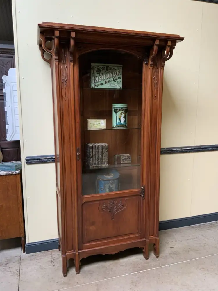 Antik - Vitrine - Jugendstil - Art Nouveau 