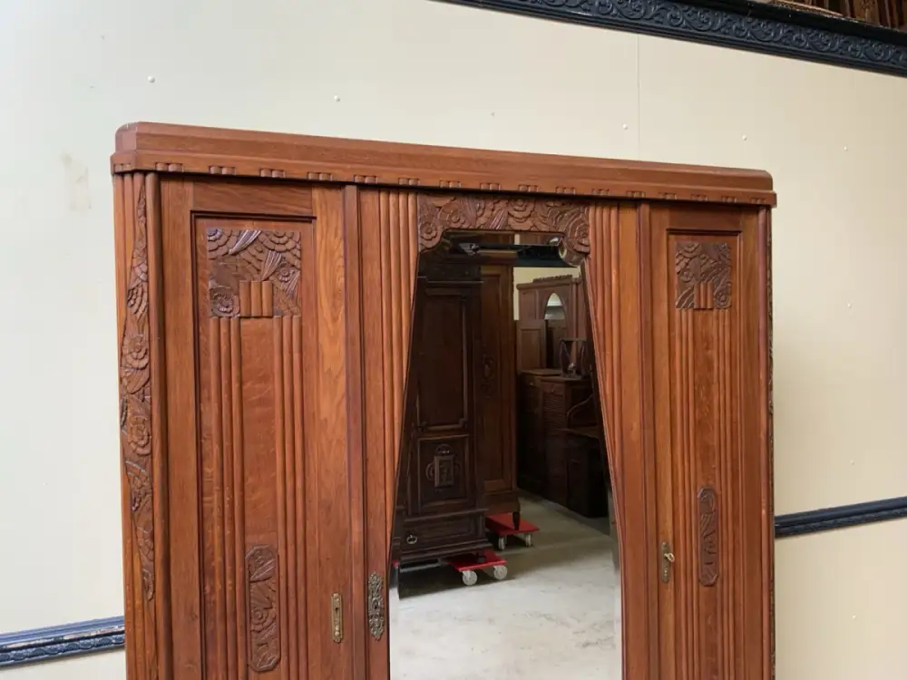 Antik - Kleiderschrank, Wäscheschrank - Art Deco -  Lieferung möglich! 6