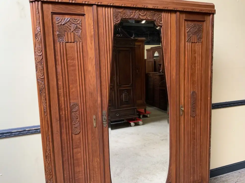 Antik - Kleiderschrank, Wäscheschrank - Art Deco -  Lieferung möglich! 7