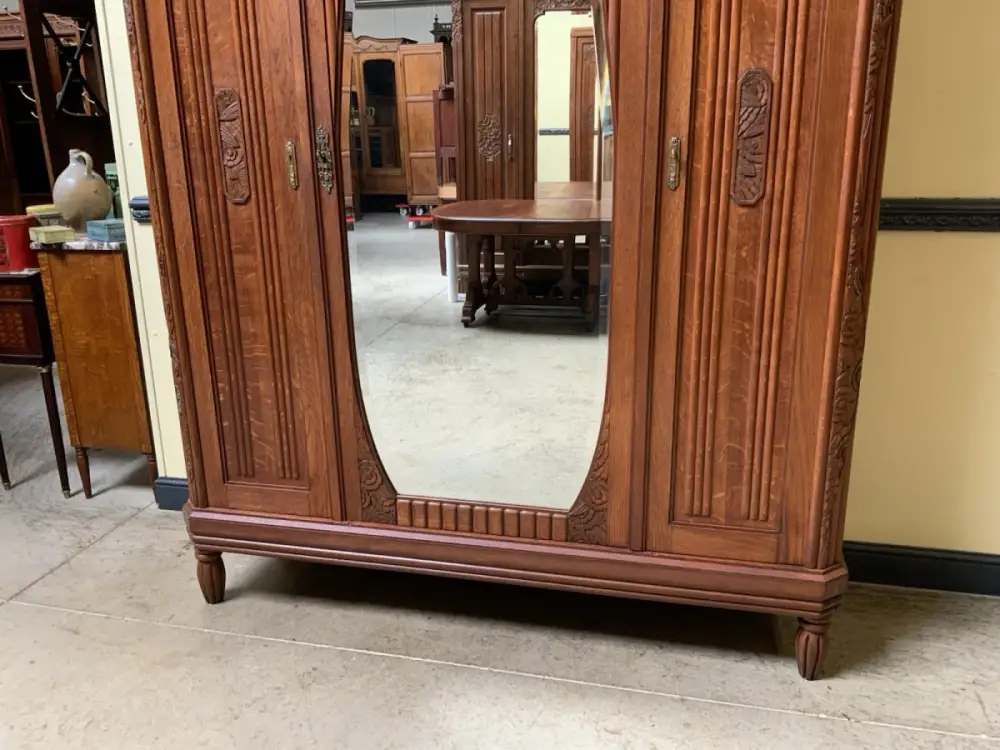 Antik - Kleiderschrank, Wäscheschrank - Art Deco -  Lieferung möglich! 9