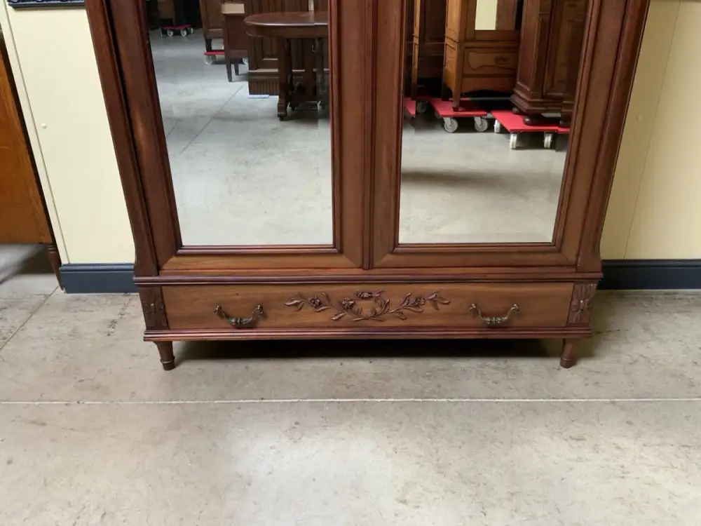 Antik - Wäscheschrank, Geschirrschrank, Nußbaum - Jugendstil - Lieferung mögl.! 7
