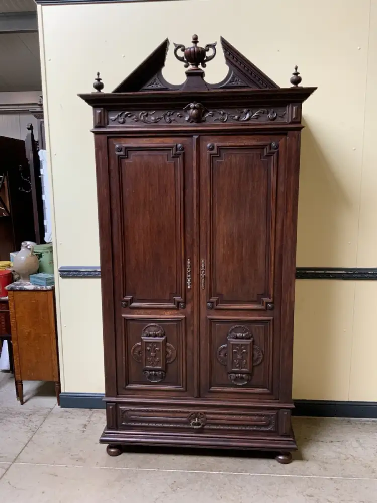 Antik - Wäscheschrank, Geschirrschrank - Neorenaissance - Lieferung möglich! 13