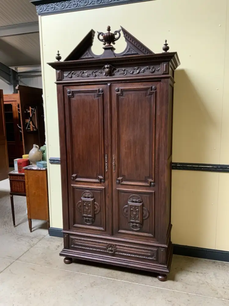 Antik - Wäscheschrank, Geschirrschrank - Neorenaissance - Lieferung möglich! 2