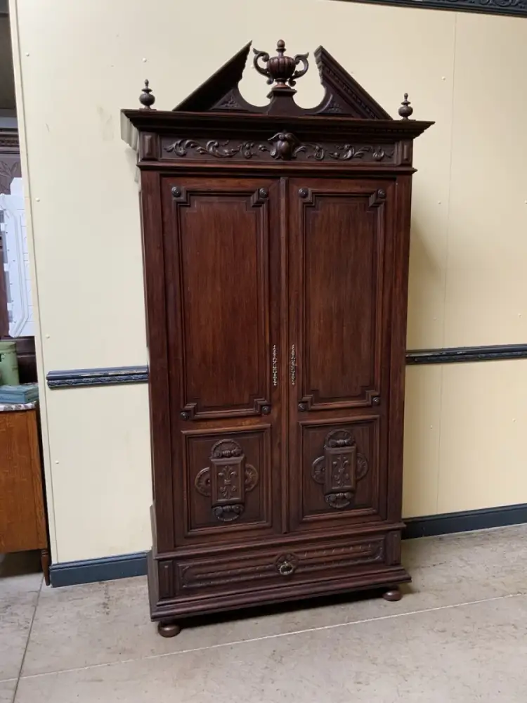 Antik - Wäscheschrank, Geschirrschrank - Neorenaissance - Lieferung möglich! 3