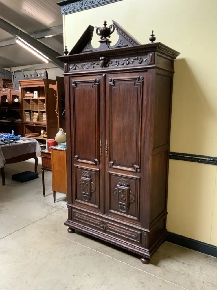 Antik - Wäscheschrank, Geschirrschrank - Neorenaissance - Lieferung möglich! 4
