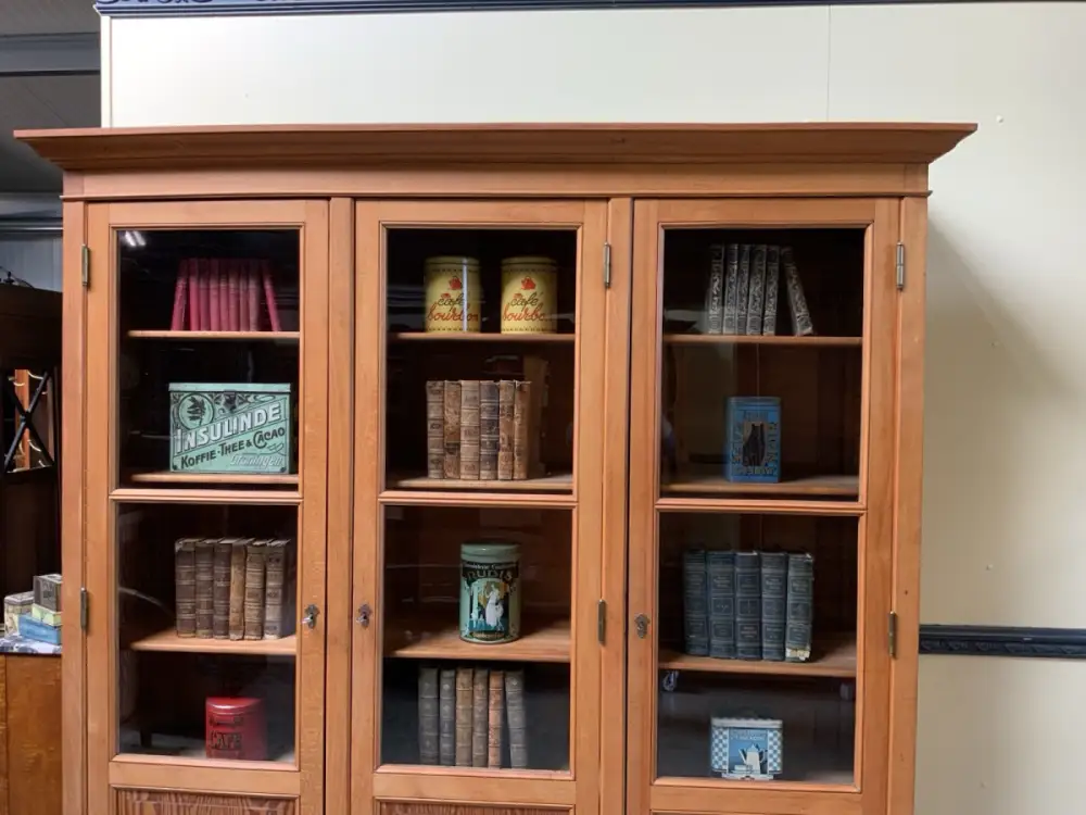 Antik - Großer Jugendstil Bücherschrank, Vitrine, Traumhaft - Lieferung möglich! 14