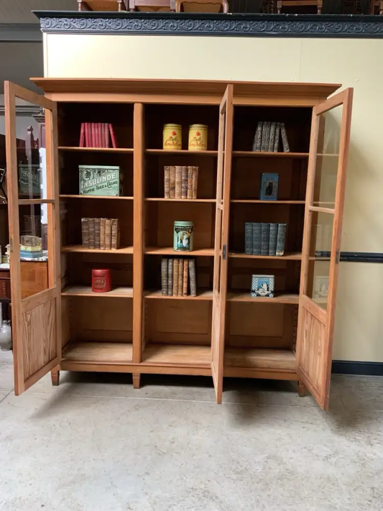 Antik - Großer Jugendstil Bücherschrank, Vitrine, Traumhaft - Lieferung möglich! 15