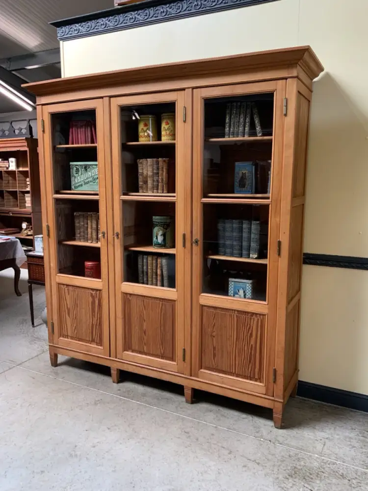 Antik - Großer Jugendstil Bücherschrank, Vitrine, Traumhaft - Lieferung möglich! 3