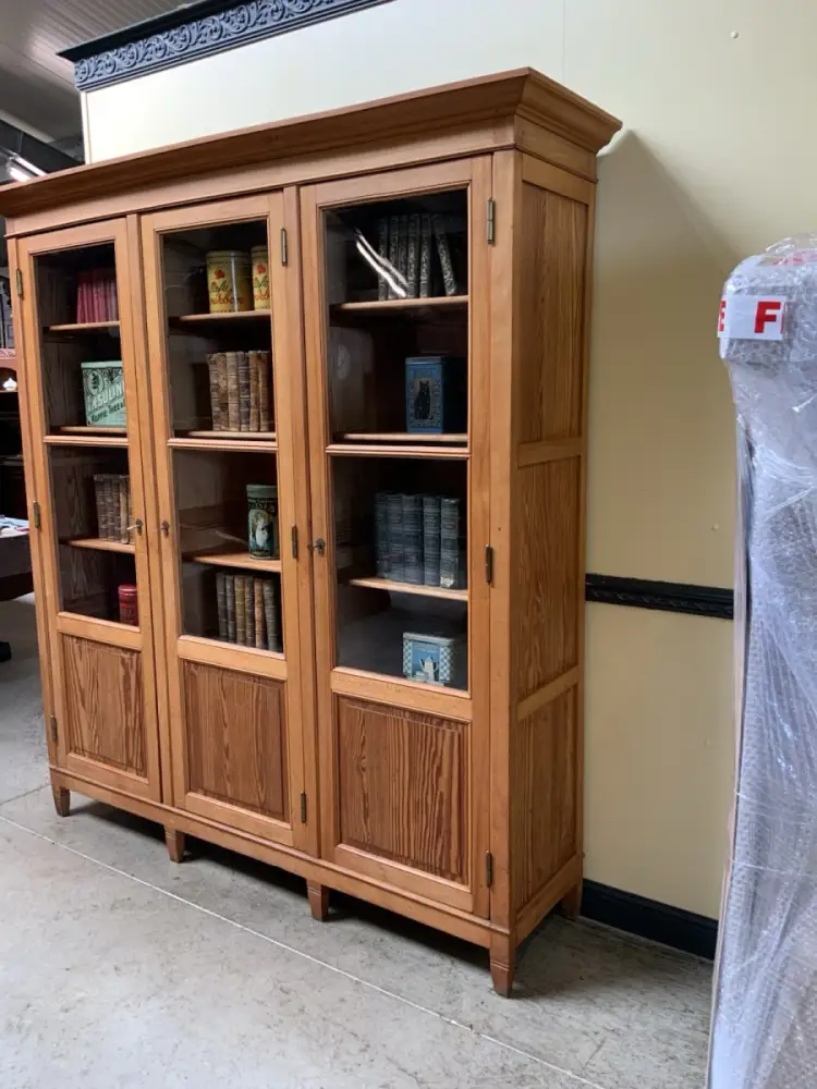 Antik - Großer Jugendstil Bücherschrank, Vitrine, Traumhaft - Lieferung möglich! 4