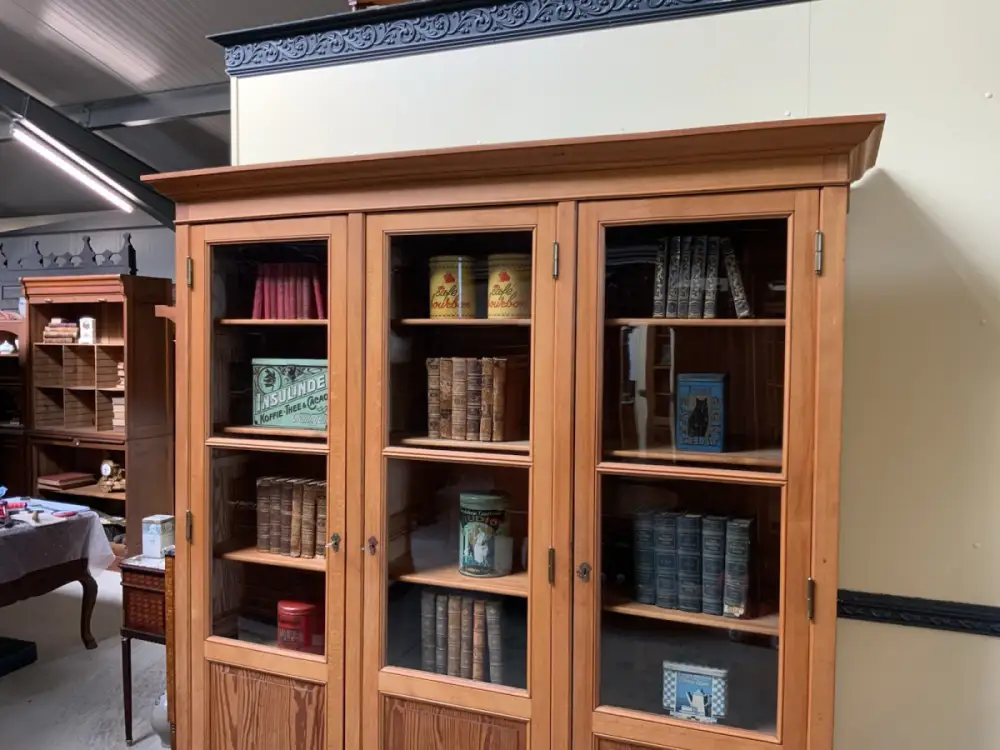 Antik - Großer Jugendstil Bücherschrank, Vitrine, Traumhaft - Lieferung möglich! 6
