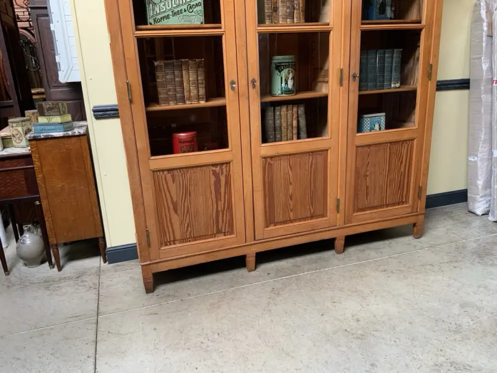 Antik - Großer Jugendstil Bücherschrank, Vitrine, Traumhaft - Lieferung möglich! 8