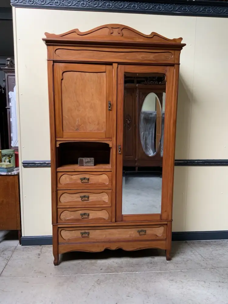 Antik- Jugendstil Wäscheschrank, Kleiderschrank - Art Nouveau-   Lieferung mögl. 1