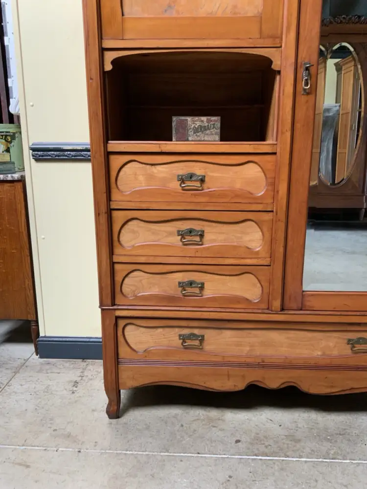 Antik- Jugendstil Wäscheschrank, Kleiderschrank - Art Nouveau-   Lieferung mögl. 11