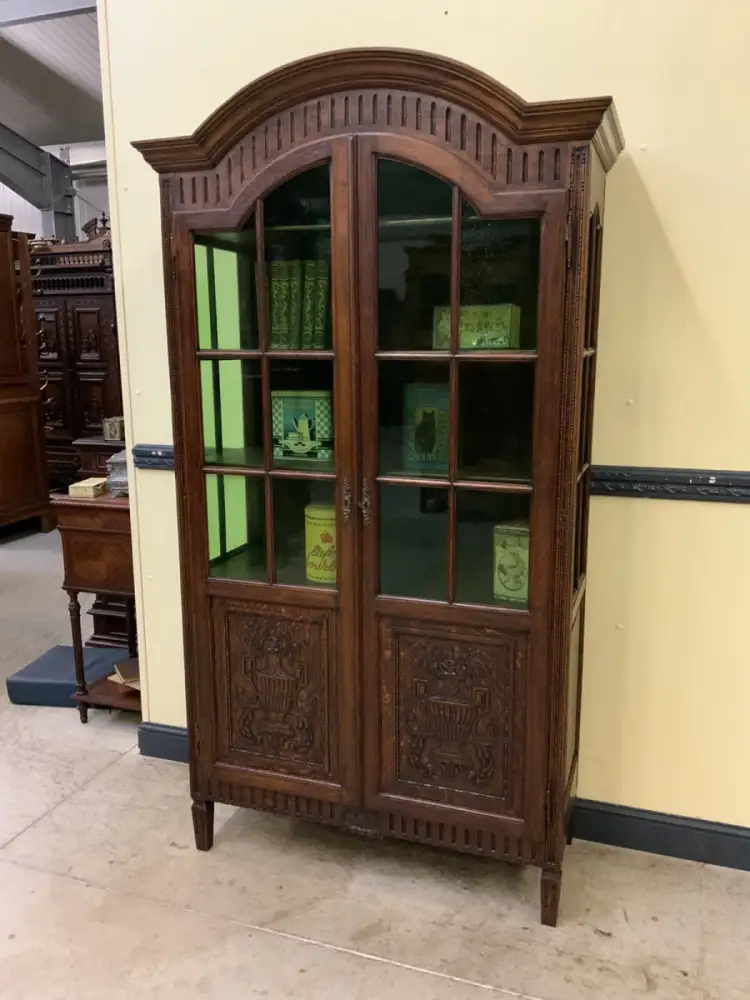 Antiker Jugendstil Bücherschrank, Vitrine - Lieferung möglich! 1
