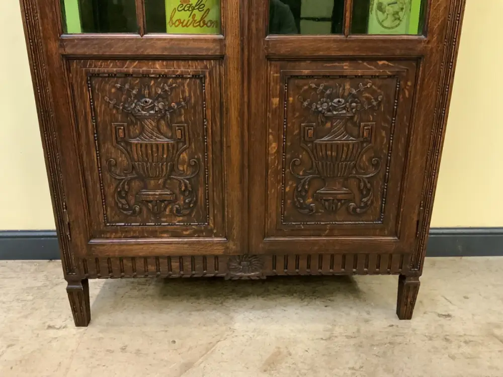 Antiker Jugendstil Bücherschrank, Vitrine - Lieferung möglich! 10