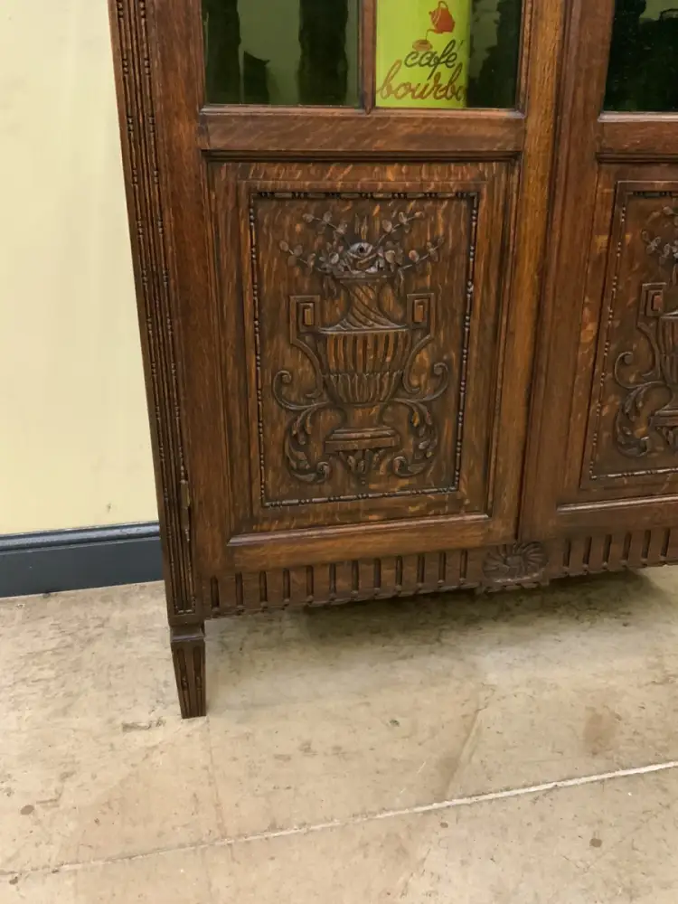 Antiker Jugendstil Bücherschrank, Vitrine - Lieferung möglich! 12