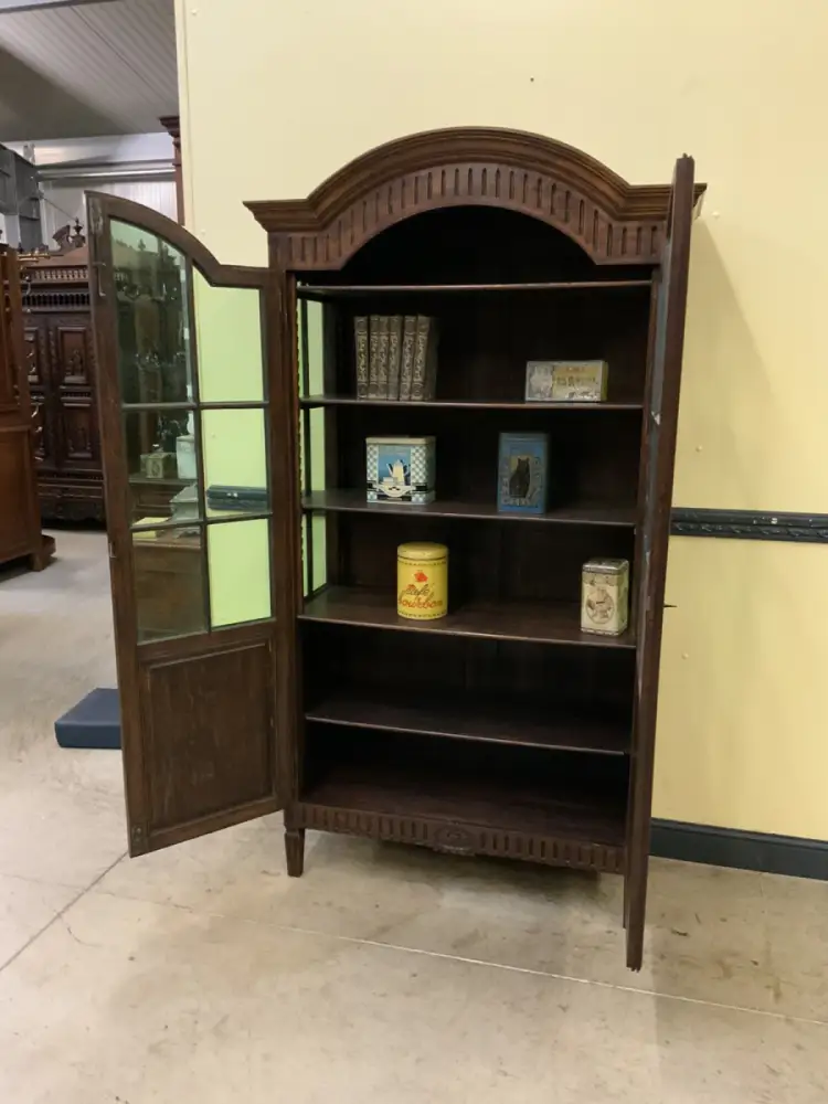 Antiker Jugendstil Bücherschrank, Vitrine - Lieferung möglich! 14