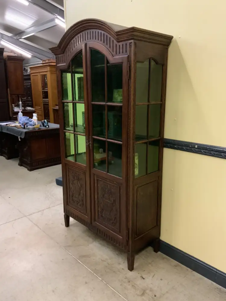 Antiker Jugendstil Bücherschrank, Vitrine - Lieferung möglich! 3