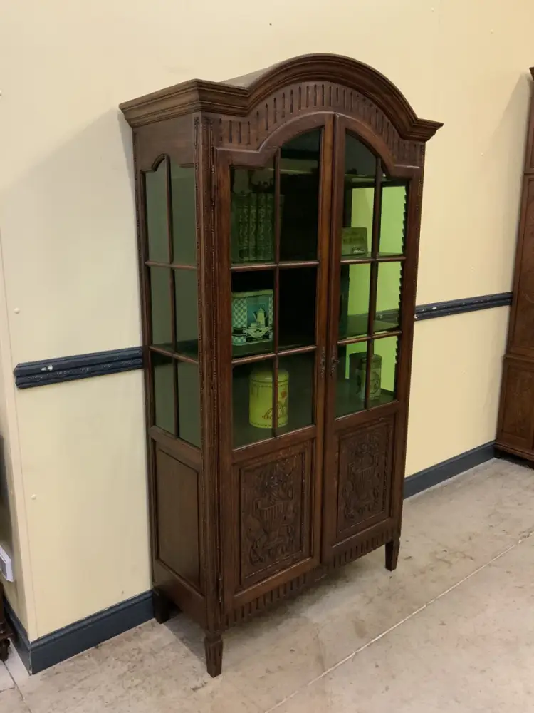 Antiker Jugendstil Bücherschrank, Vitrine - Lieferung möglich! 5