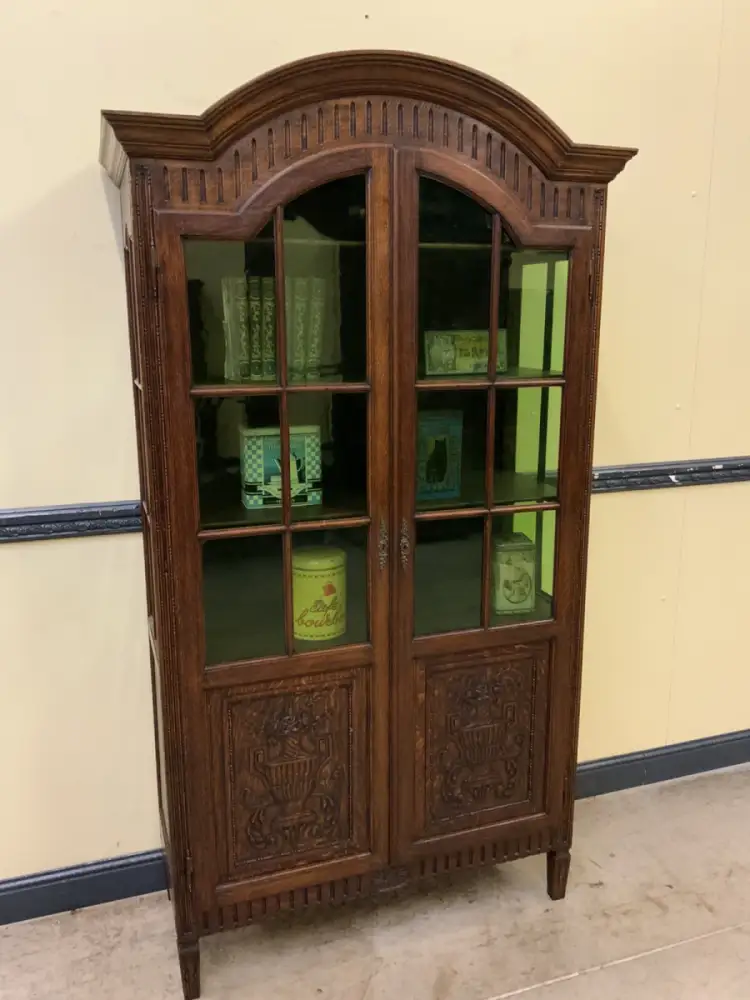 Antiker Jugendstil Bücherschrank, Vitrine - Lieferung möglich! 7