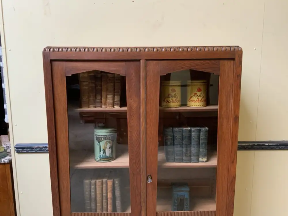 Antiker Art Deco Bücherschrank, Vitrine, Traumhaft - Lieferung möglich! 10