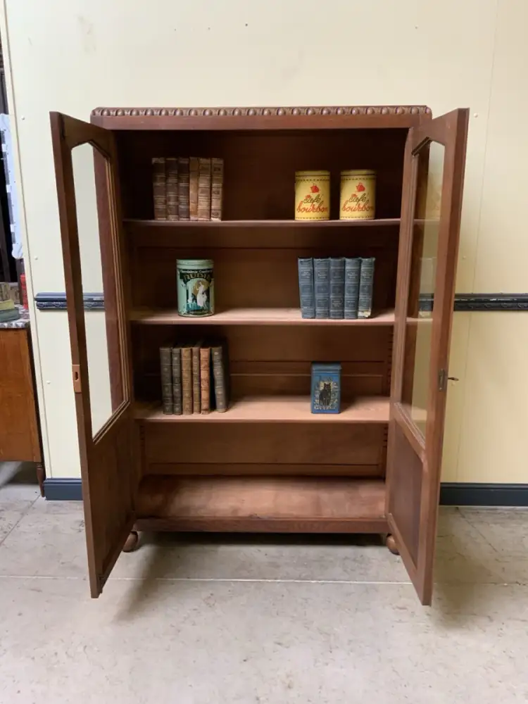 Antiker Art Deco Bücherschrank, Vitrine, Traumhaft - Lieferung möglich! 11