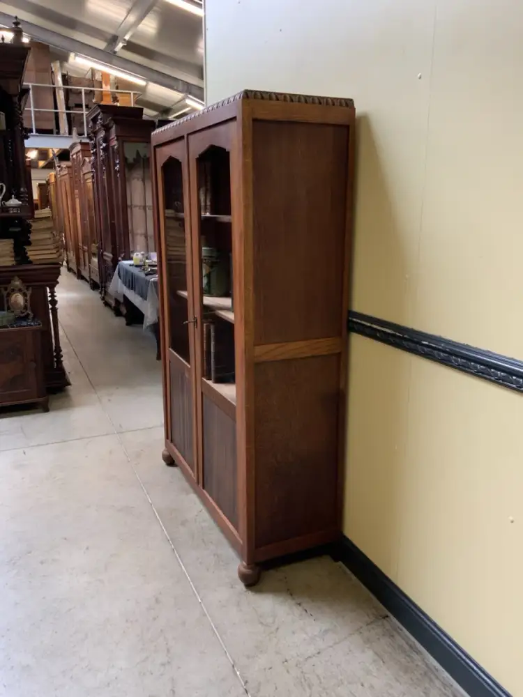 Antiker Art Deco Bücherschrank, Vitrine, Traumhaft - Lieferung möglich! 5