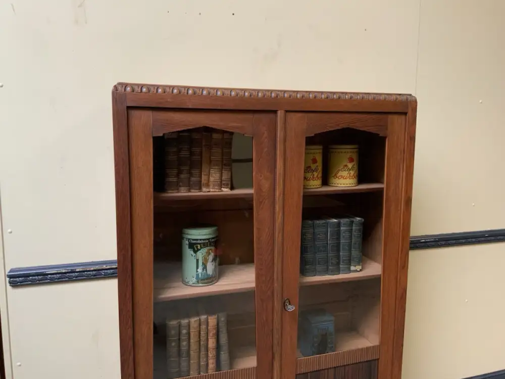 Antiker Art Deco Bücherschrank, Vitrine, Traumhaft - Lieferung möglich! 7