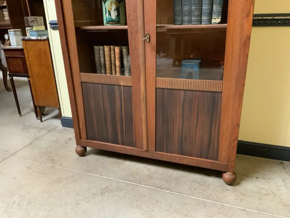 Antiker Art Deco Bücherschrank, Vitrine, Traumhaft - Lieferung möglich! 9