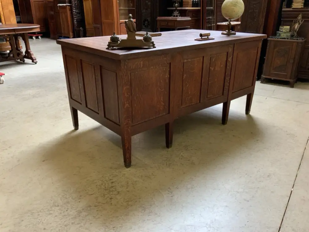 Antiker frei aufstellbarer Jugendstil Schreibtisch - Lieferung möglich! 16