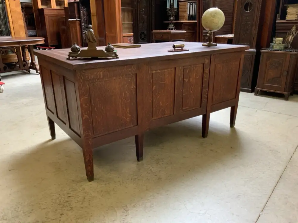 Antiker frei aufstellbarer Jugendstil Schreibtisch - Lieferung möglich! 17
