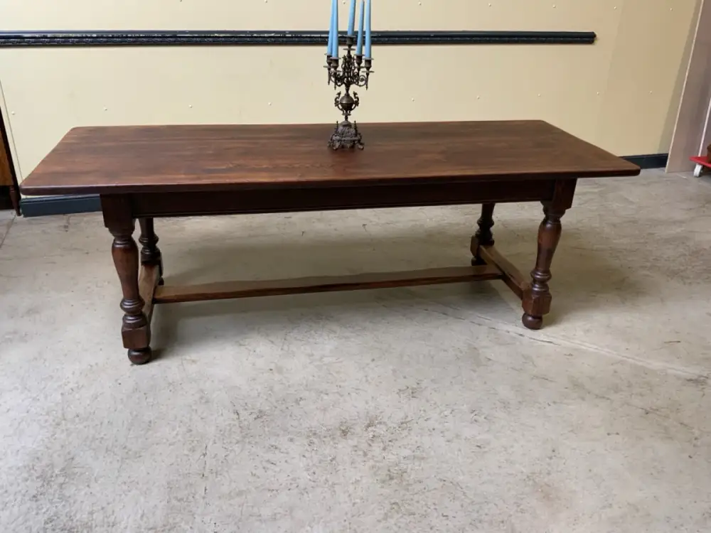 Antiker imposanter Kloster Tisch, Bauerntisch, Tafel, 225 cm -Lieferung möglich! 10
