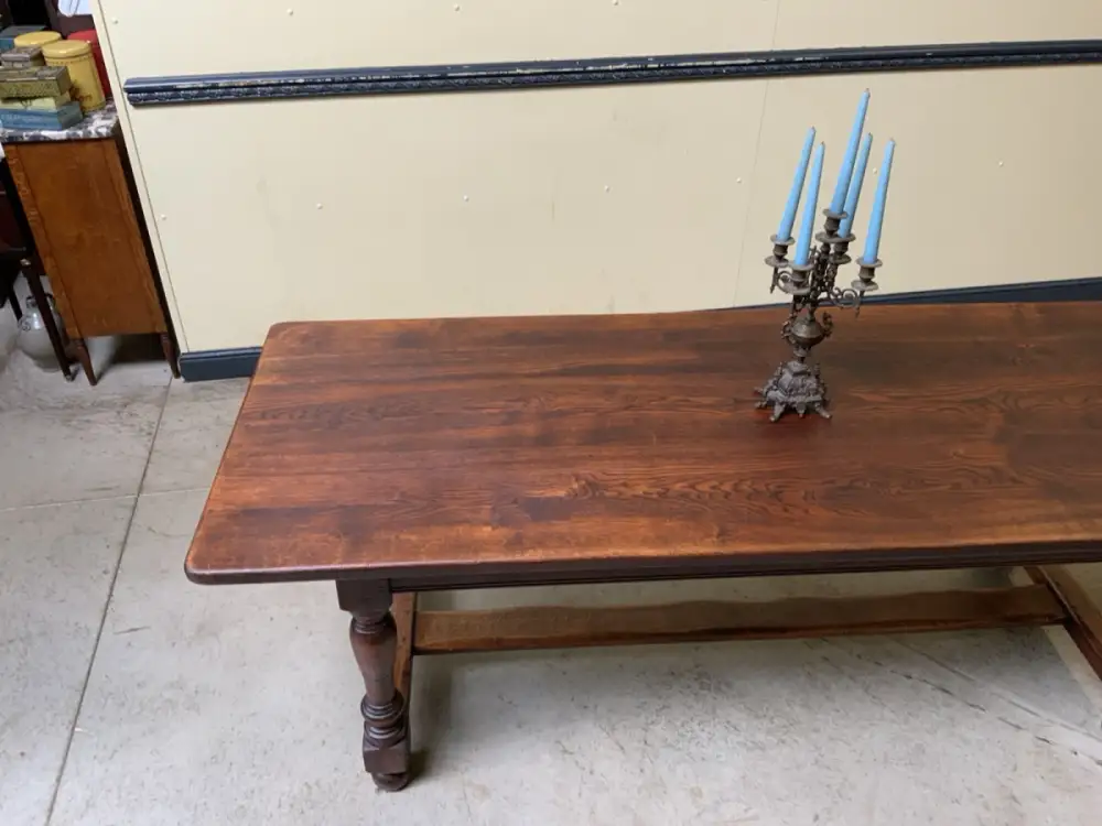 Antiker imposanter Kloster Tisch, Bauerntisch, Tafel, 225 cm -Lieferung möglich! 14