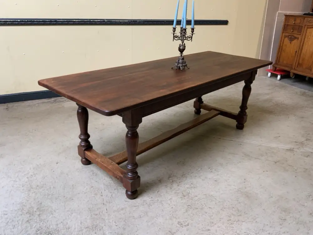 Antiker imposanter Kloster Tisch, Bauerntisch, Tafel, 225 cm -Lieferung möglich! 7