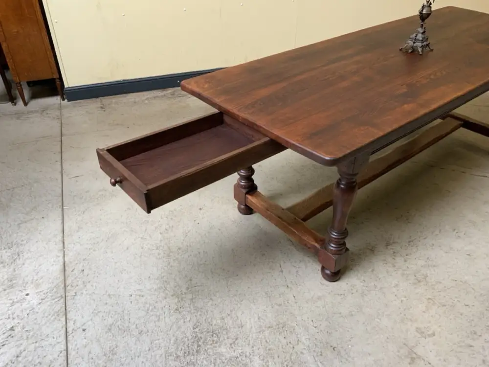 Antiker imposanter Kloster Tisch, Bauerntisch, Tafel, 225 cm -Lieferung möglich! 9