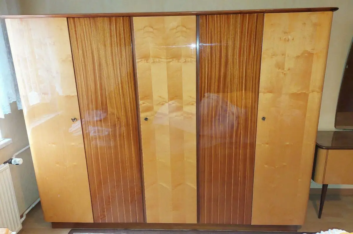 Wunderschönes komplettes Schlafzimmer, 50-er Jahre, Fifties, Midcentury, TOP! 2