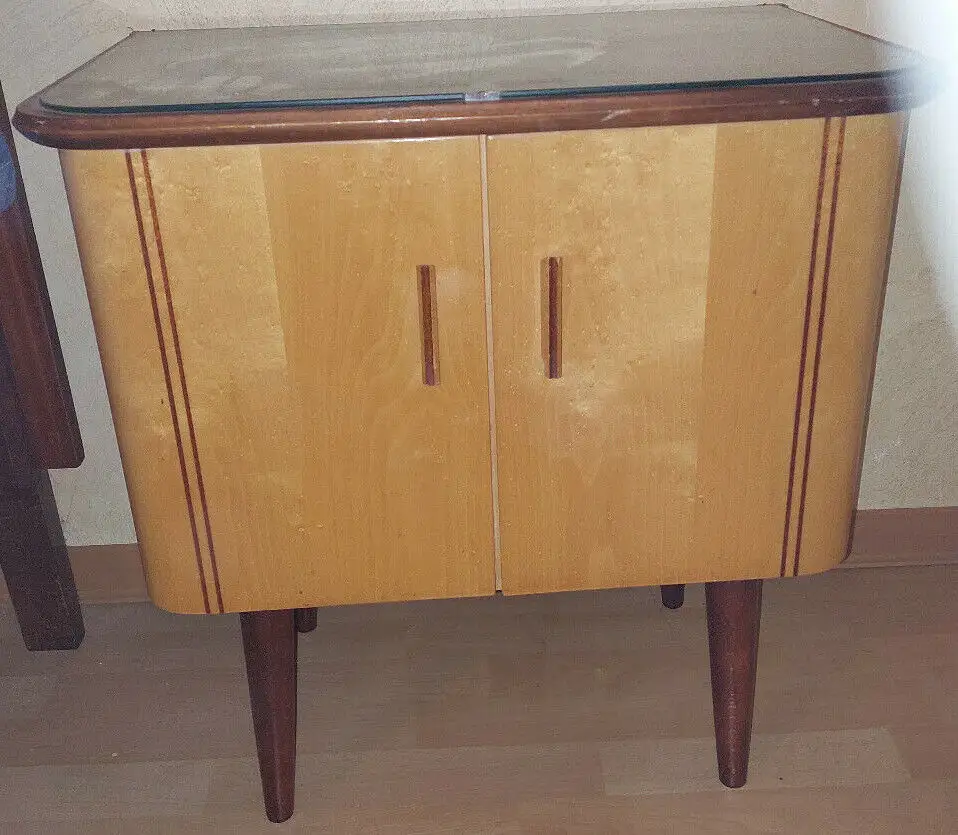 Wunderschönes komplettes Schlafzimmer, 50-er Jahre, Fifties, Midcentury, TOP! 7
