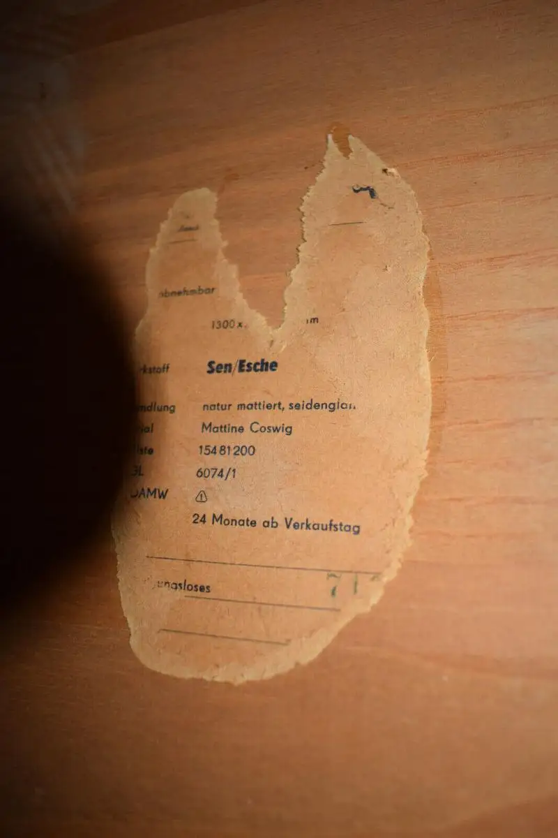 Tisch Hellerau Dresden, Sen / Esche, Design Joachim Nebelung, Top Zustand! 2