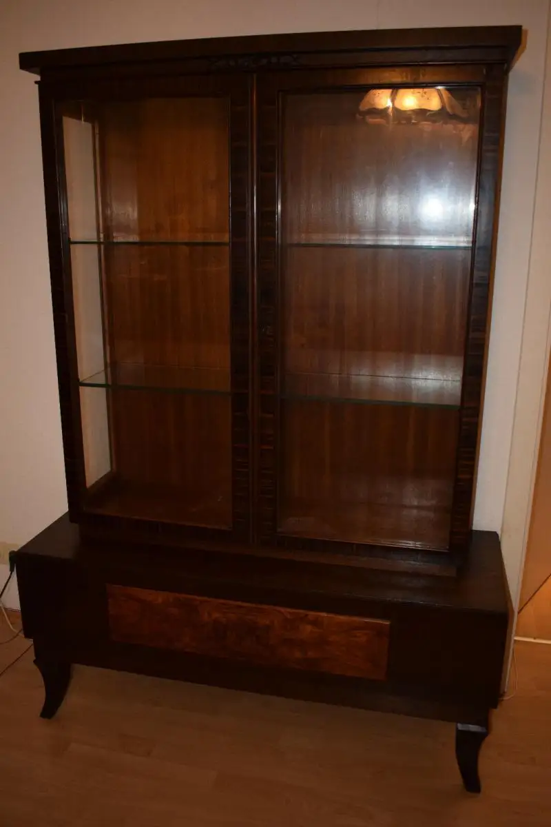 Wunderschöne Vitrine 3 - Seiten - Vitrine, Art Deko, Art Deco vom Feinsten!!! 0