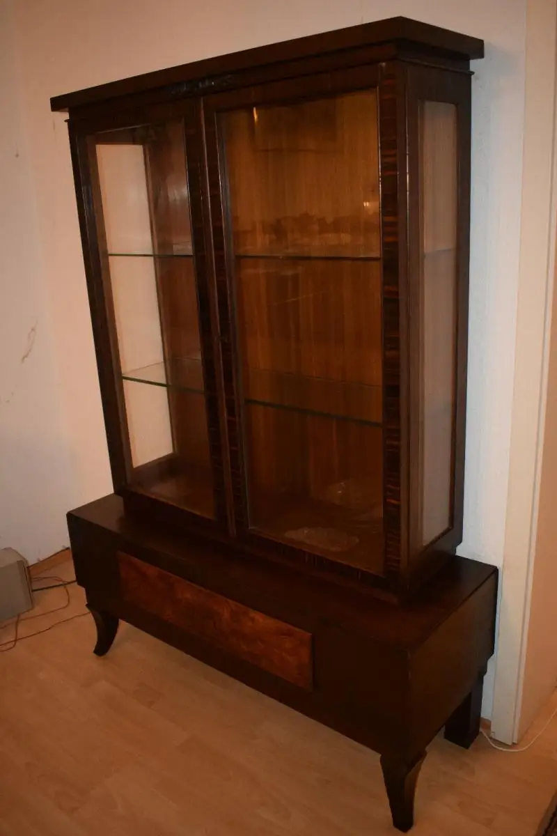 Wunderschöne Vitrine 3 - Seiten - Vitrine, Art Deko, Art Deco vom Feinsten!!! 1