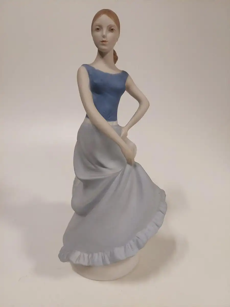 royal Dux Bohemia Porzellan Figur Tänzerin Bisquitporzellan 0