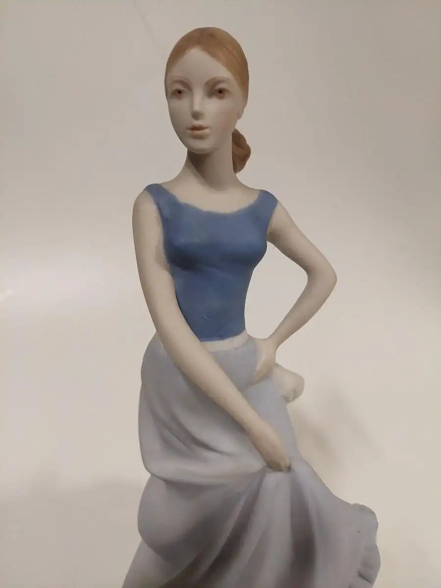 royal Dux Bohemia Porzellan Figur Tänzerin Bisquitporzellan 4