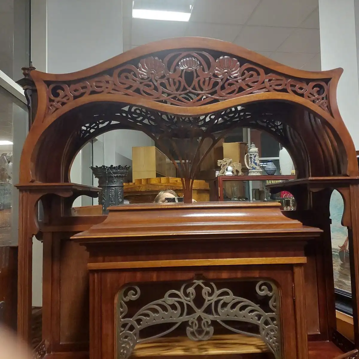 Prunkvertiko, Schrank für Salon, Salonmöbel, Jugendstil vom Feinsten!!! 2