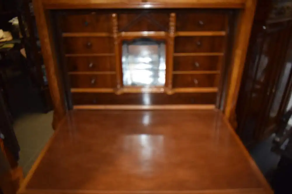 Schöner Sekretär Kirschbaum furniert Louis-Philippe-Stil 1850 Klappsekretär, TOP 3